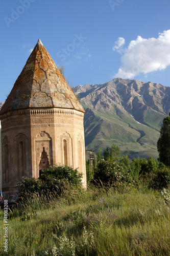 Seljuk cemetery and tomb near Lake Van  Turkey. photo