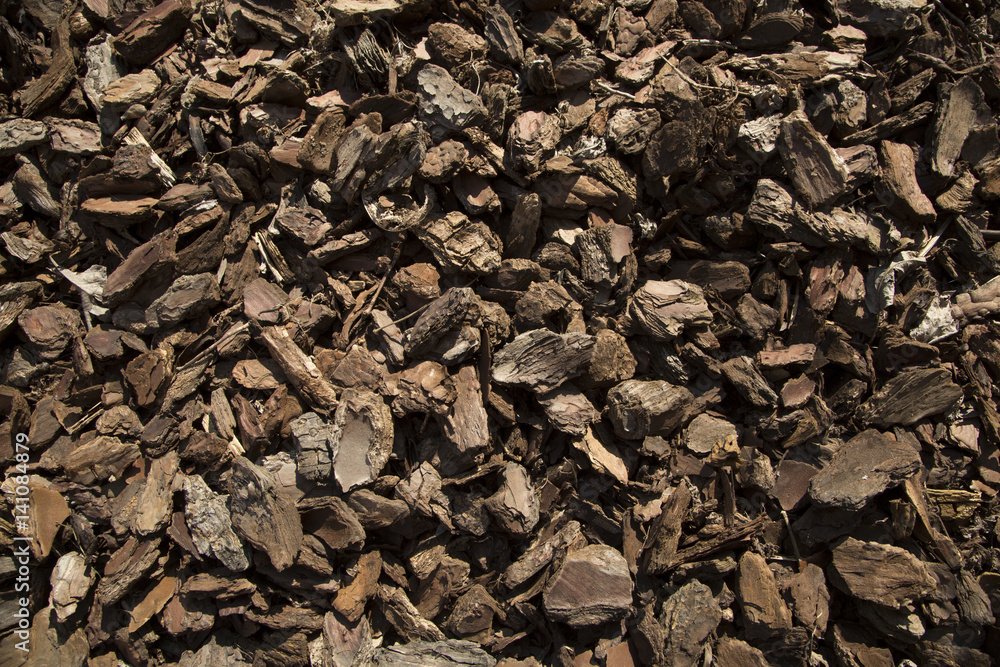 Pine bark mulch background texture Pine bark mulch background texture