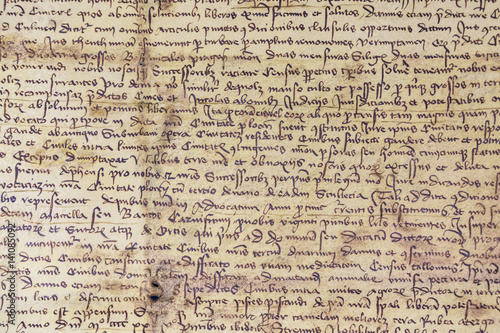 Medieval history manuscript on paper