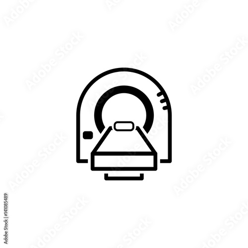 Tomography Icon. Flat Design.
