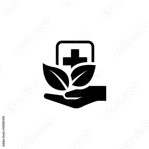 Alternative Medicine Icon. Flat Design.