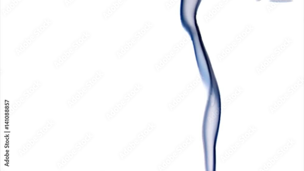 Black smoke rolls across the screen against a white background Black smoke rolls across the screen against a white background