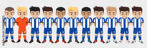 Photography Vector Character Football / Soccer Team
