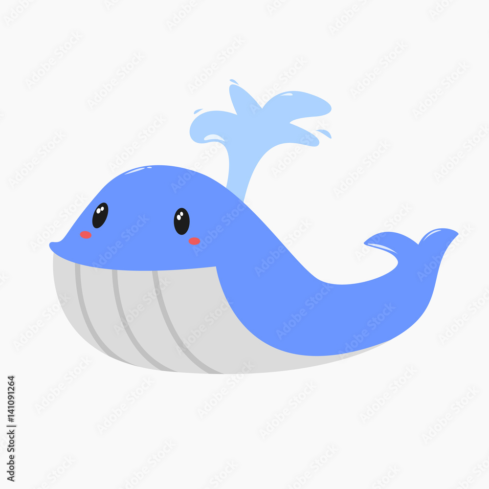 cute and happy whale vector cute and happy whale vector