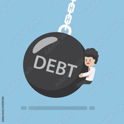 Businessman is Hit by Debt Wrecking Ball