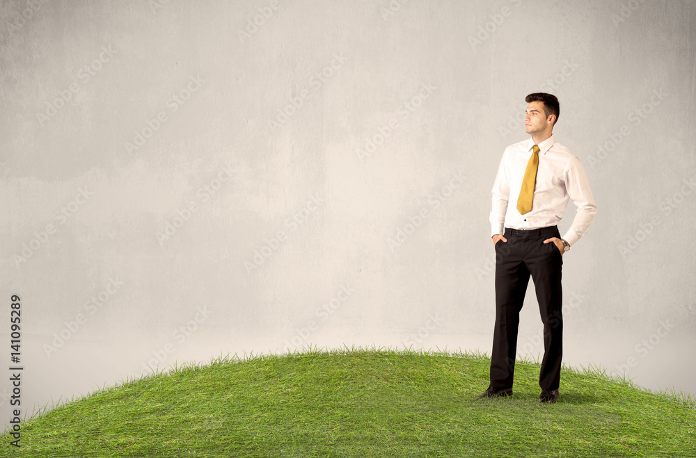 man standing in front of city landscape man standing in front of city landscape