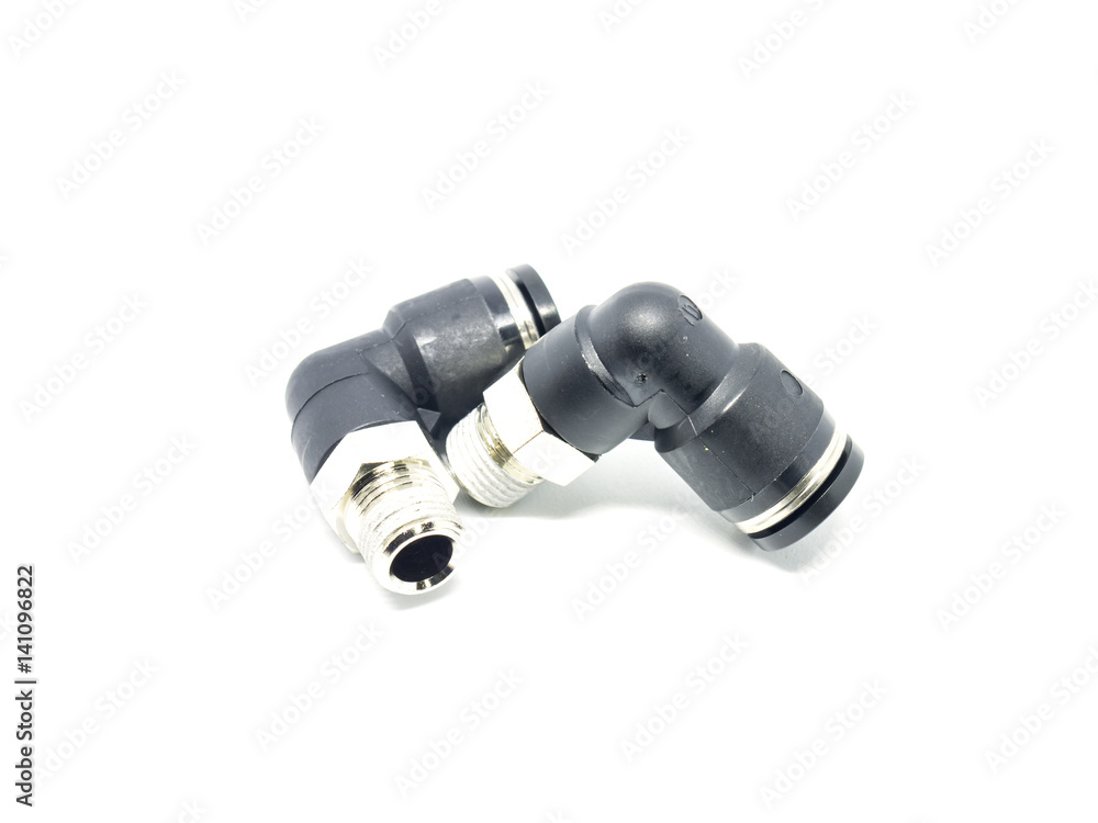 Pneumatic Fittings isolated on white background. Pneumatic Fittings isolated on white background.