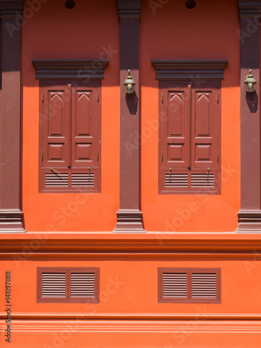 Old brown window