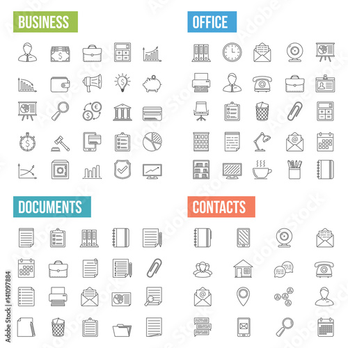 Business Line Icons