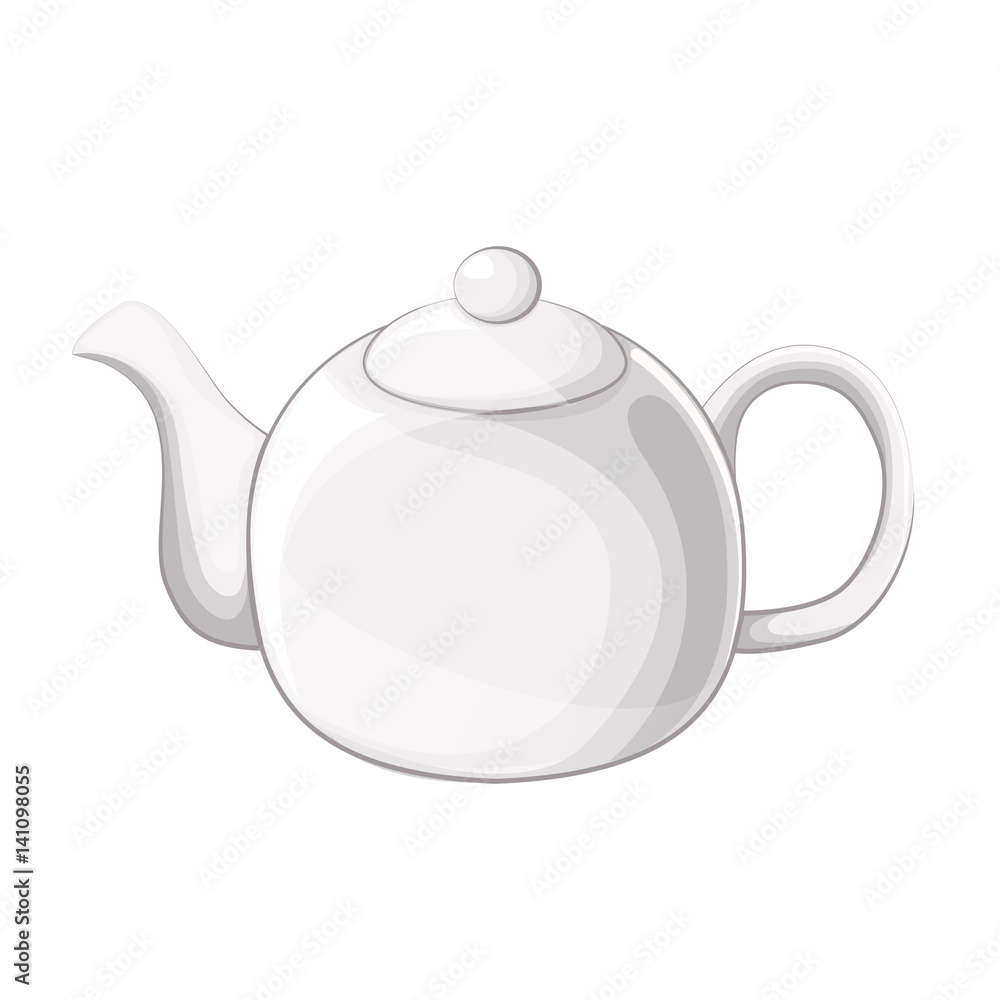 White teapot vector White teapot vector