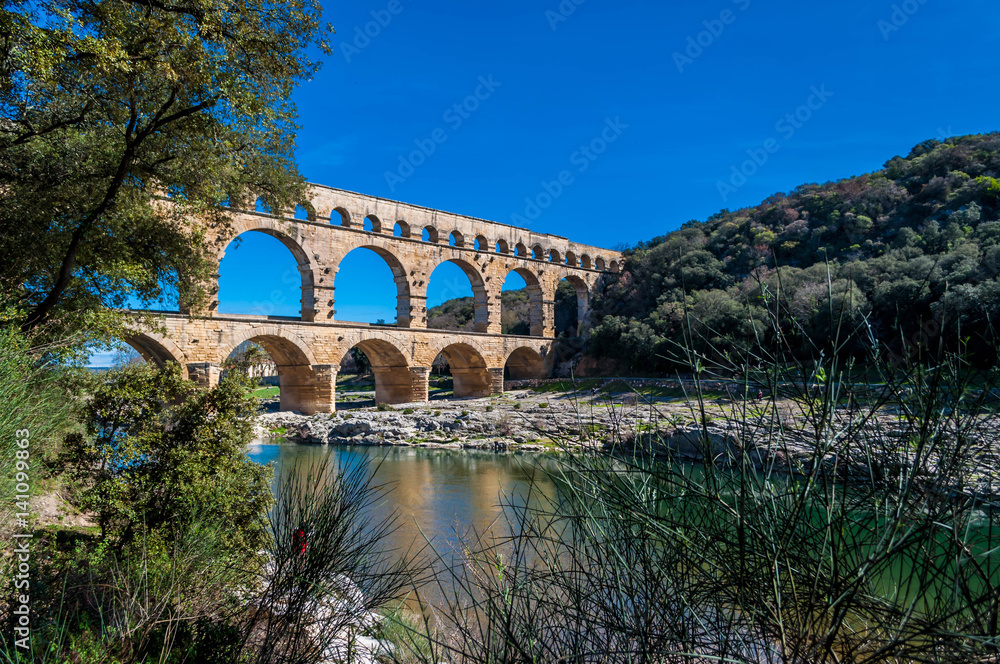 Fototapeta premium Pont du Gard, France.