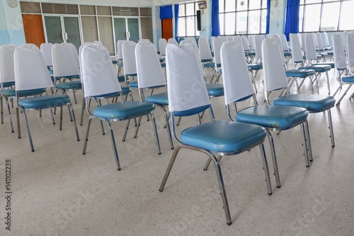 empty chairs in a meeting room Select focus with shallow depth of field.