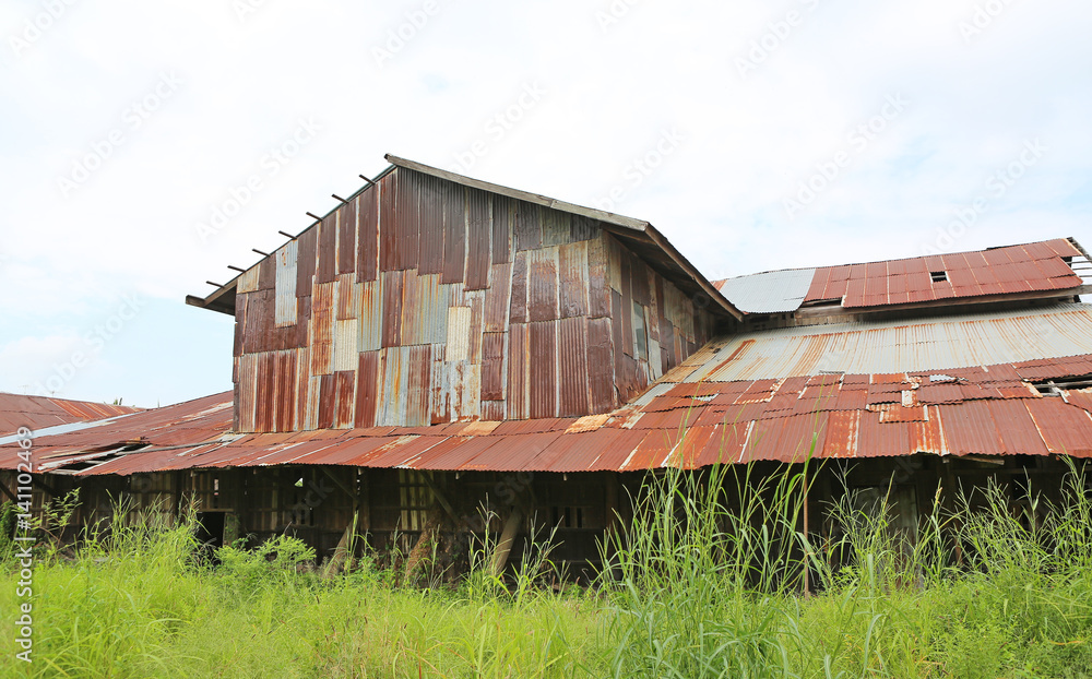 zinc wall rusty corrugated metal thailand ancient home decay nature zinc wall rusty corrugated metal thailand ancient home decay nature