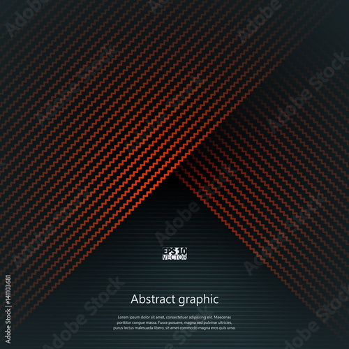 Graphic illustration with geometric pattern. Eps10 Vector illustration.