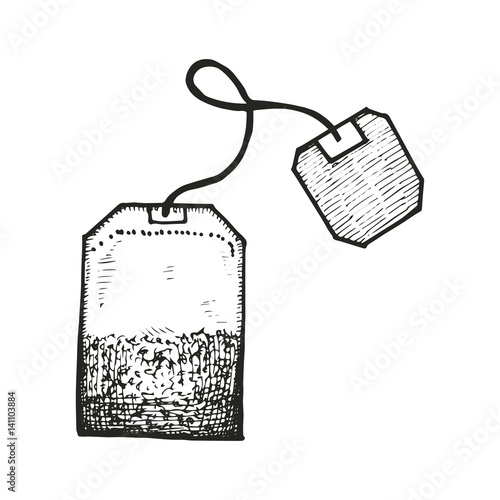 Tea bag vector