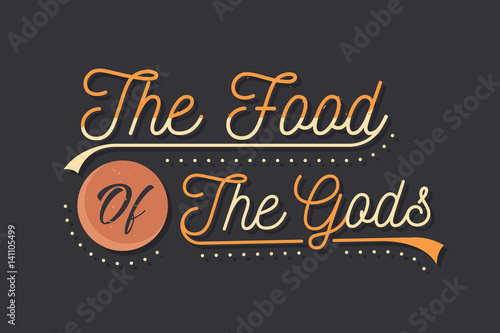 Set of Vintage Food Typographic Quotes