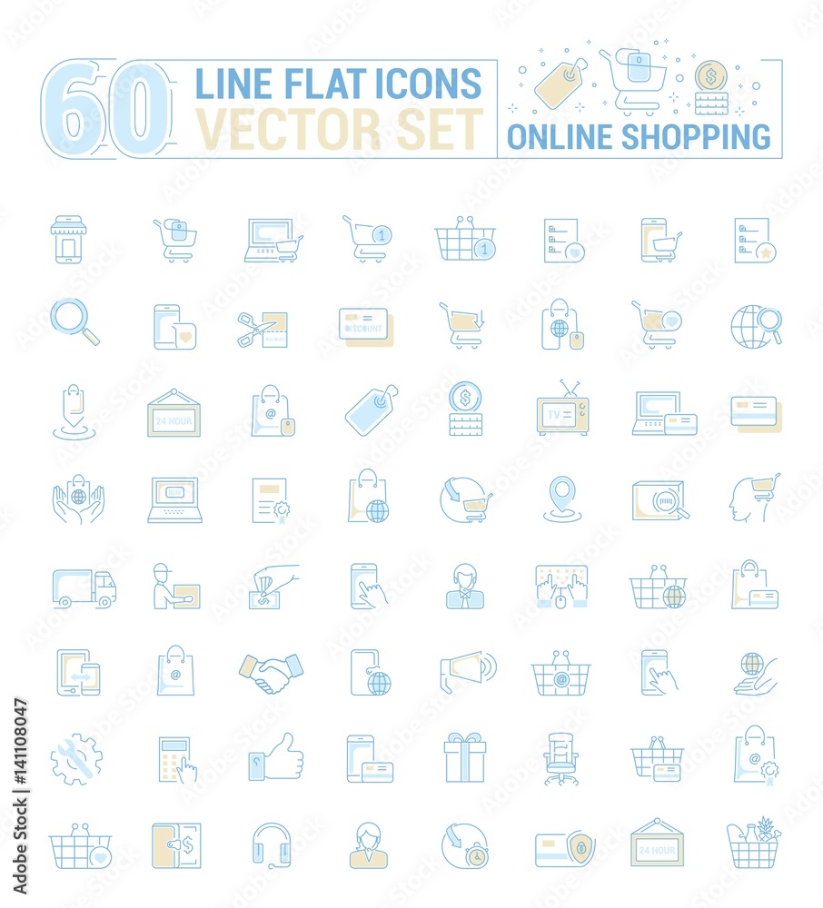Vector graphic set. Icons in flat, contour,thin, minimal and linear design.Online shopping. Internet shop.Order,purchase, payment.Simple isolated icons.Concept of web site and app.Sign,symbol,element. Vector graphic set. Icons in flat, contour,thin, minimal and linear design.Online shopping. Internet shop.Order,purchase, payment.Simple isolated icons.Concept of web site and app.Sign,symbol,element.