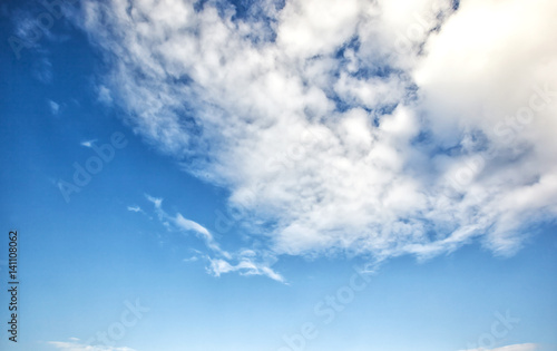 Fototapeta Naklejka Na Ścianę i Meble -  Grey clouds in the blue sky
