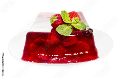 Cuadro en lienzo Raspberries jelly