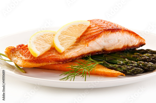 Fish dish - roast salmon