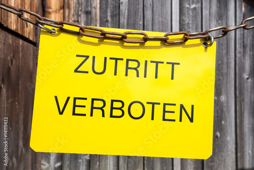 Foto Zutritt verboten