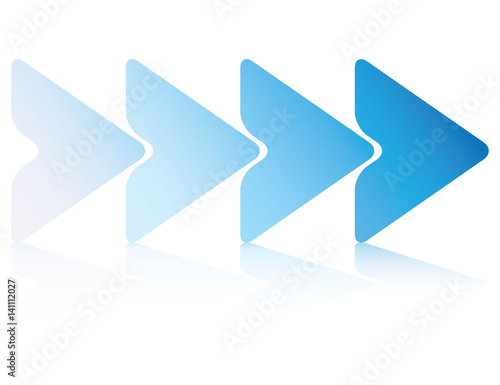 blue triangle process diagram