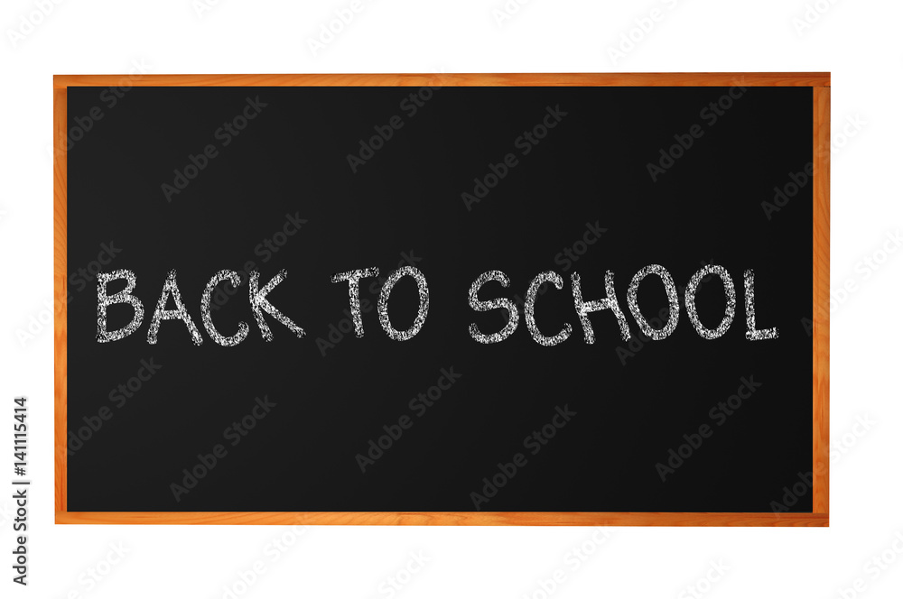 Blank blackboard with wood frame isolated on white background Blank blackboard with wood frame isolated on white background