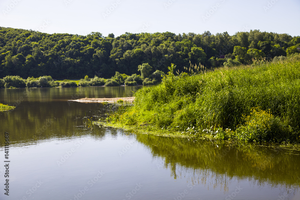 Beautiful landscape with a small river