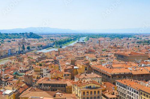 Fototapeta Naklejka Na Ścianę i Meble -  Aerial view of Florence