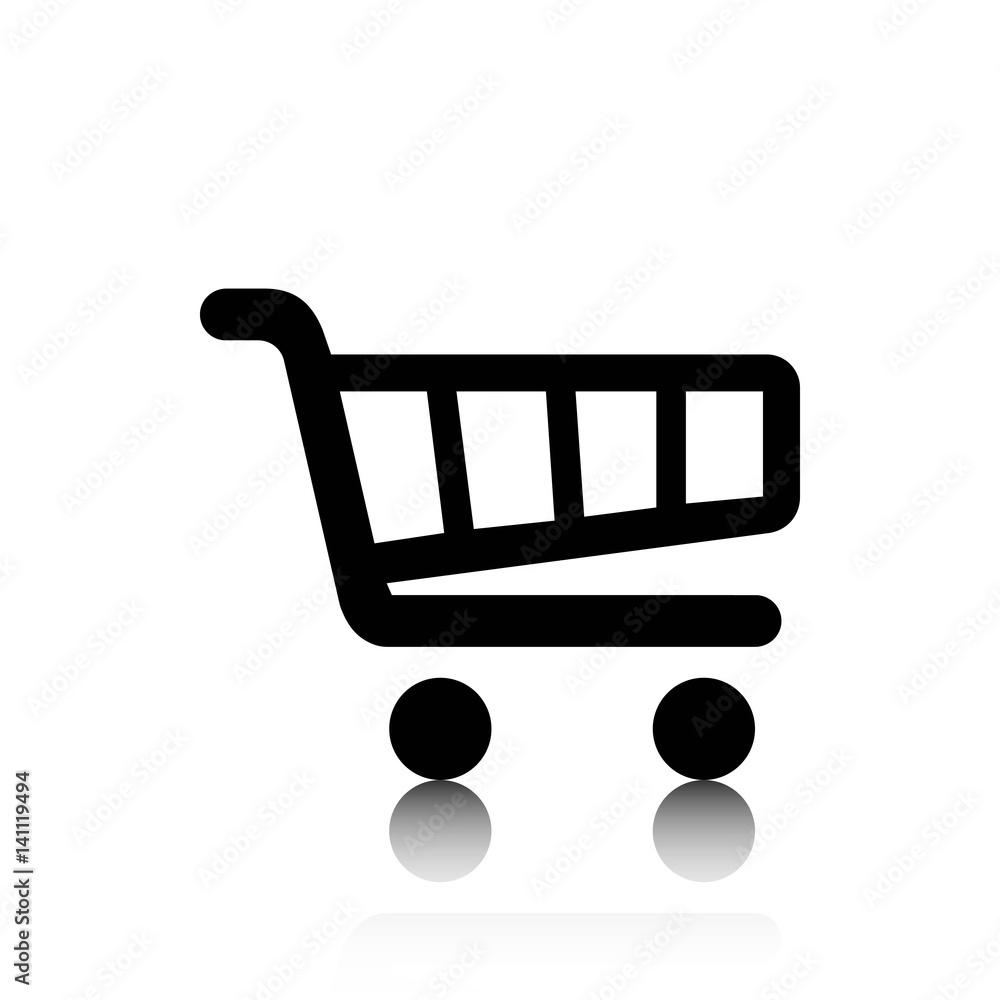 shopping cart icon stock vector illustration flat design shopping cart icon stock vector illustration flat design