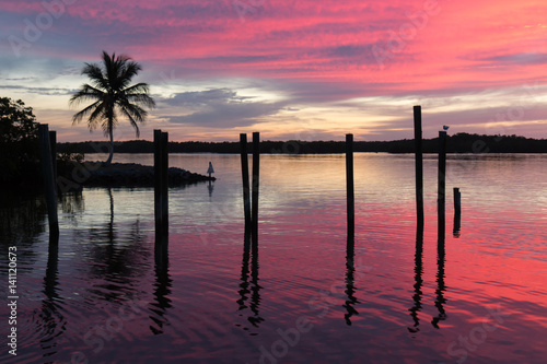 Coucher de soleil sur les Everglades