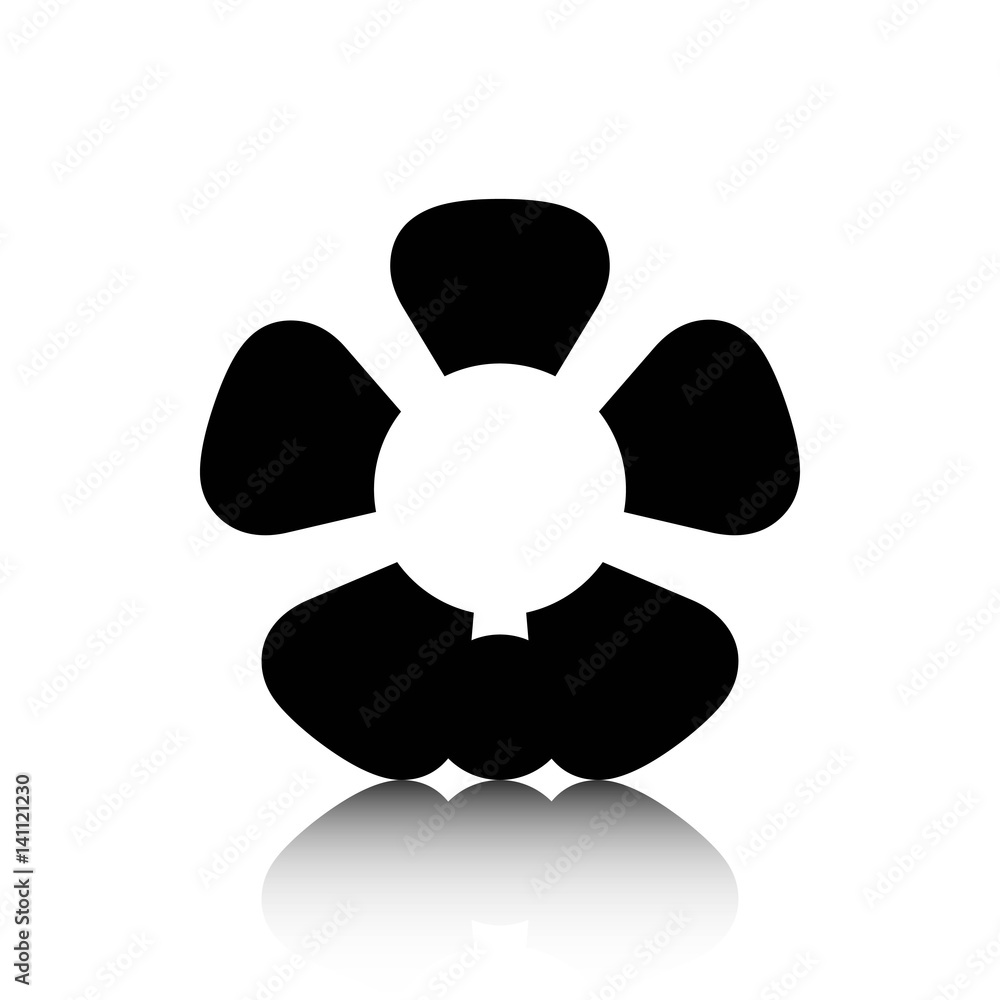 fan air propeller icon stock vector illustration flat design fan air propeller icon stock vector illustration flat design