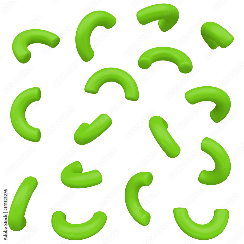 Abstract simple geometric shapes isolated on white background. Cartoon cute children forms. Colorful funny realistic glossy style. Plastic reflective material. 3D render. Abstract simple geometric shapes isolated on white background. Cartoon cute children forms. Colorful funny realistic glossy style. Plastic reflective material. 3D render.