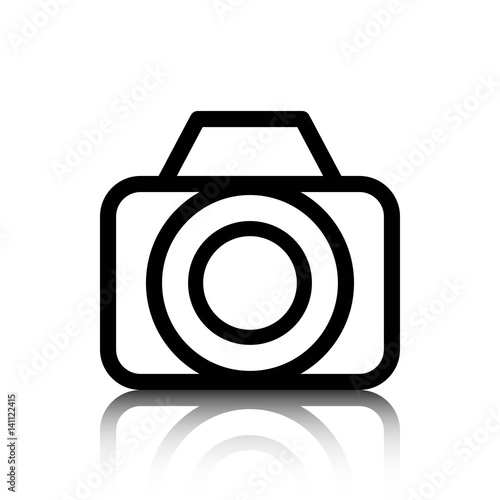camera icon stock vector illustration flat design