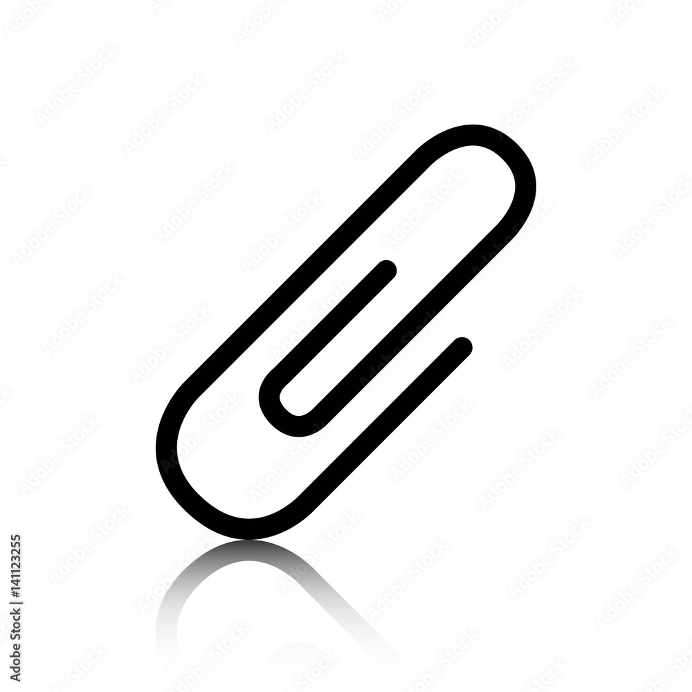 paper clip icon stock vector illustration flat design paper clip icon stock vector illustration flat design