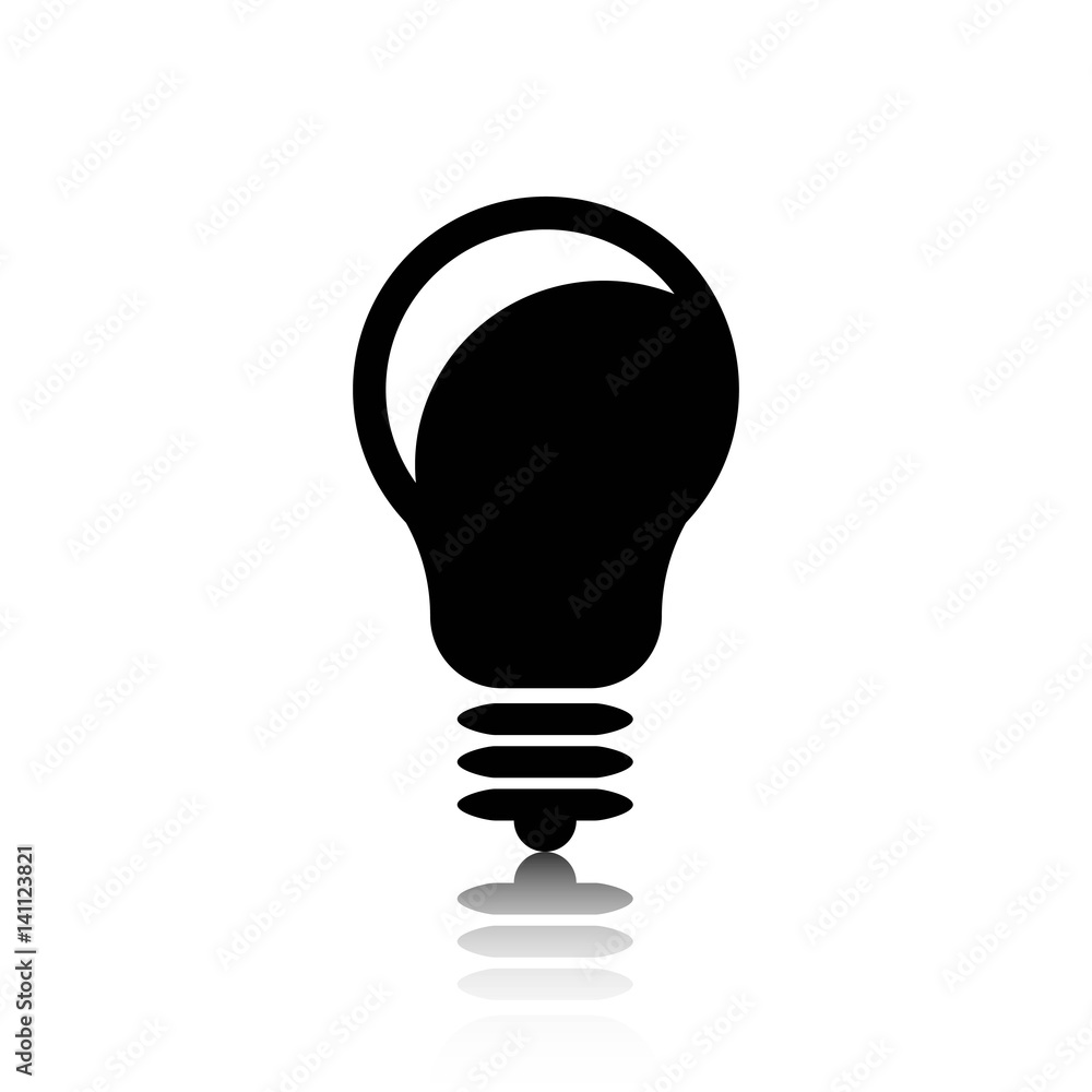 bulb icon stock vector illustration flat design bulb icon stock vector illustration flat design