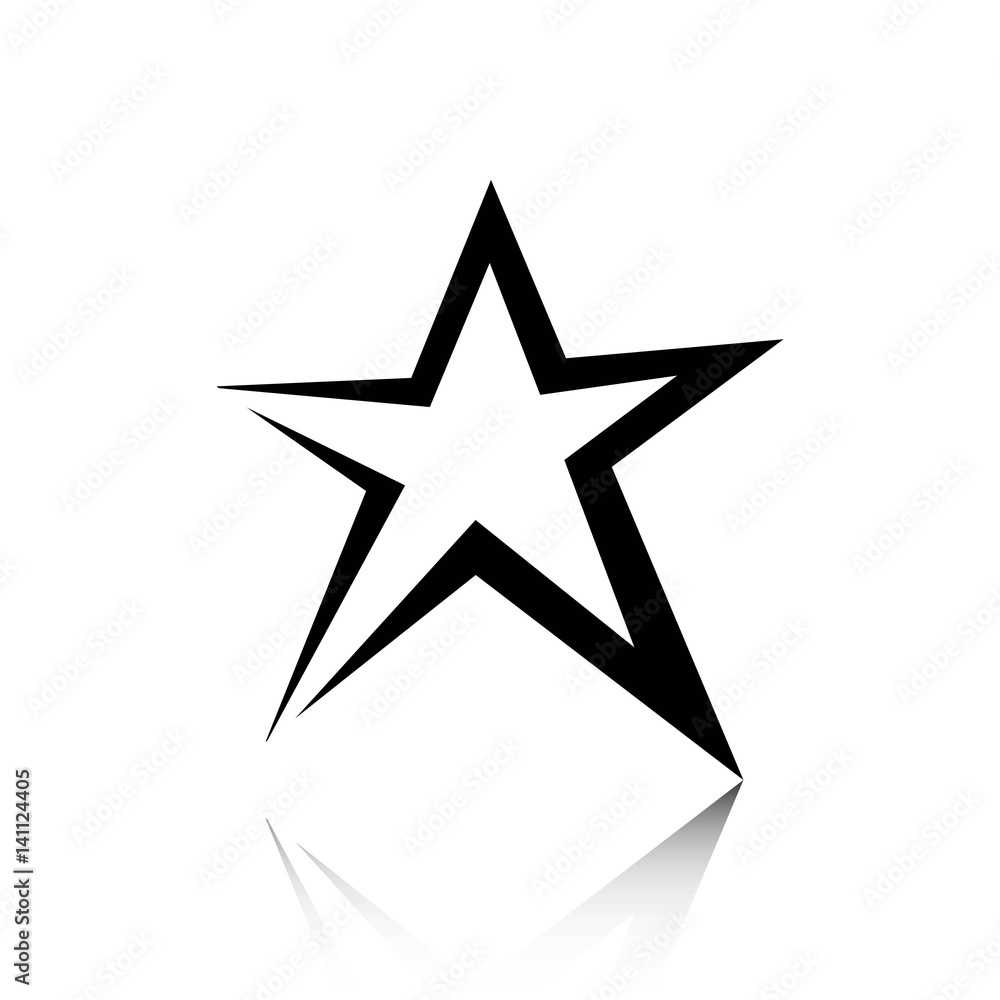star icon stock vector illustration flat design star icon stock vector illustration flat design
