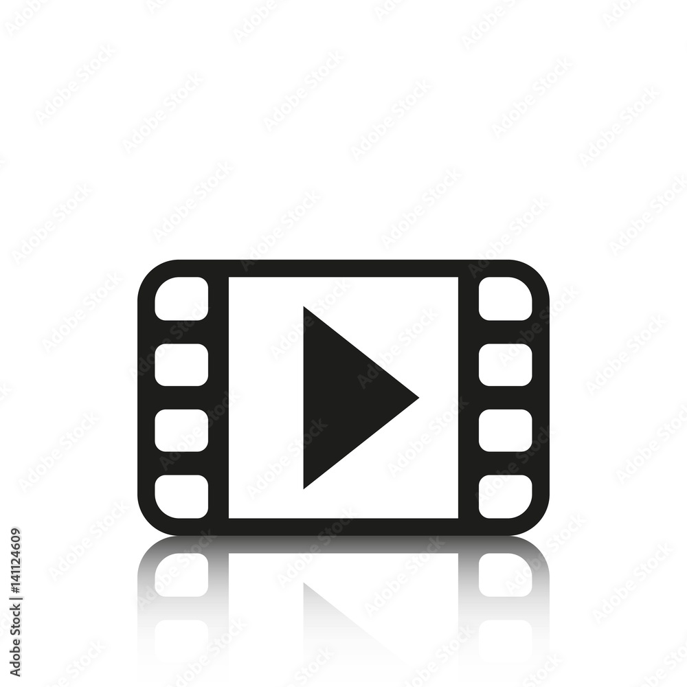 video icon stock vector illustration flat design video icon stock vector illustration flat design