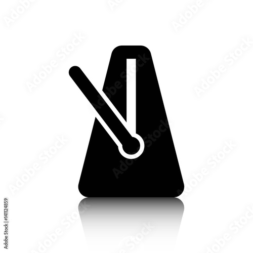 metronome icon stock vector illustration flat design