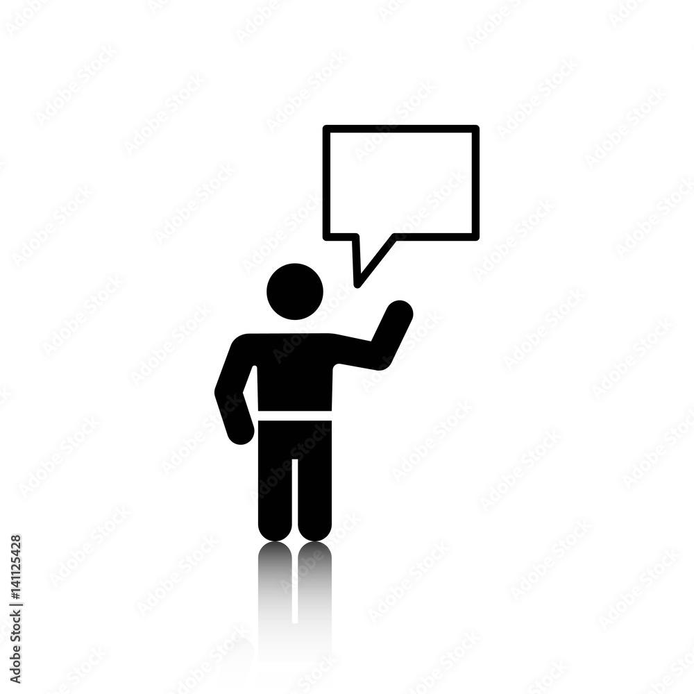 speaking of people, the chat icon stock vector illustration speaking of people, the chat icon stock vector illustration