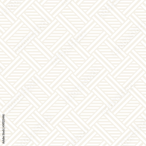 Vector Seamless Pattern. Modern Stylish Interlacing Lines Texture. Geometric Striped Ornament.