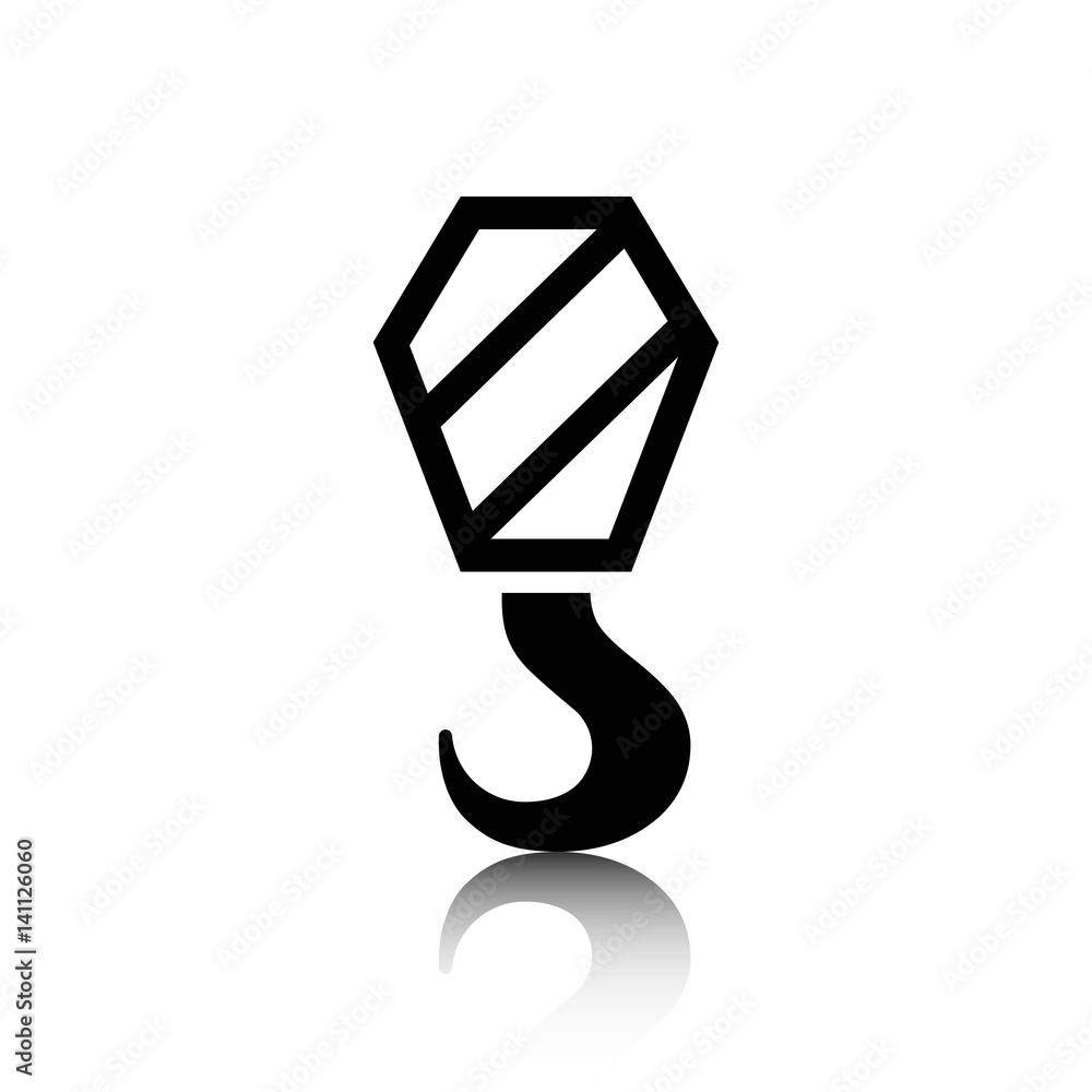 crane icon stock vector illustration flat design crane icon stock vector illustration flat design
