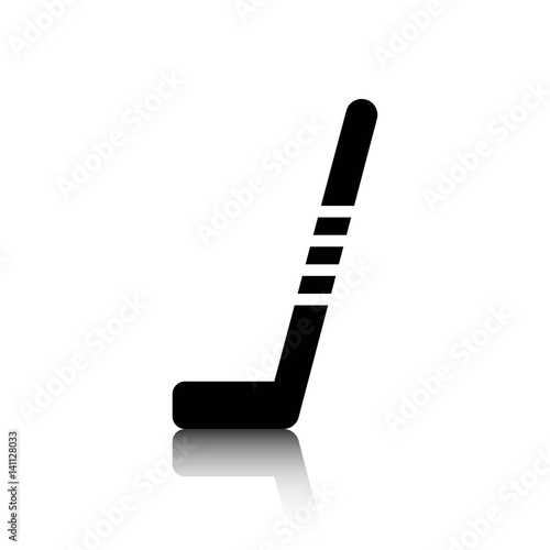 hockey stick icon stock vector illustration flat design