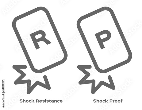 shock resistance icon . vector