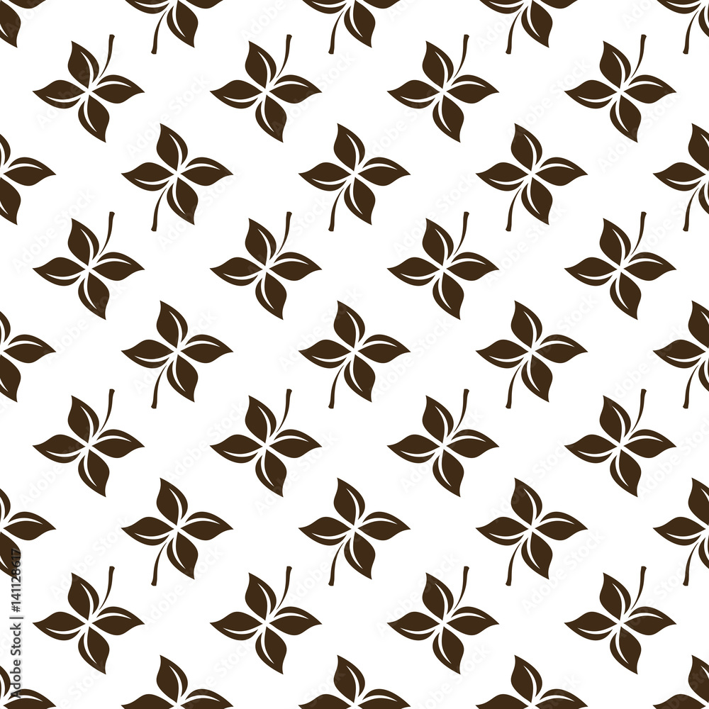 Seamless flower pattern on white background isolation branch Seamless flower pattern on white background isolation branch