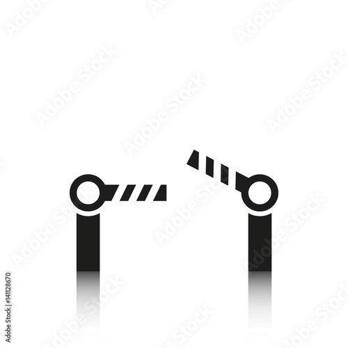 barrier icon stock vector illustration flat design