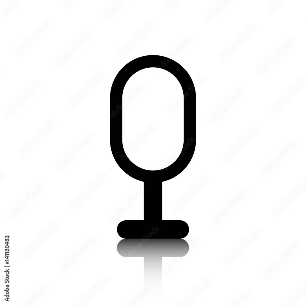 microphone icon stock vector illustration flat design microphone icon stock vector illustration flat design