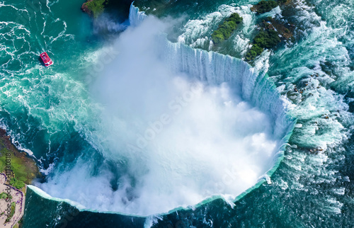 Aerial view of Niagara falls, Canada Fototapet