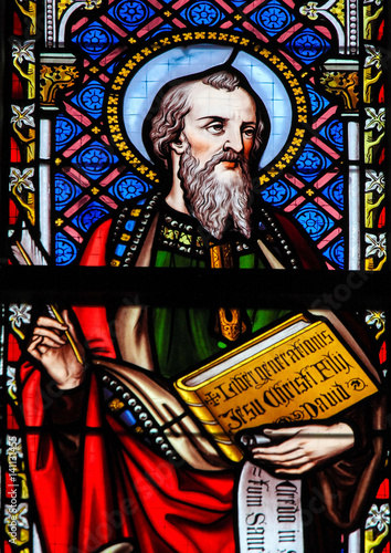Canvas-taulu Stained Glass - Saint Matthew the Evangelist