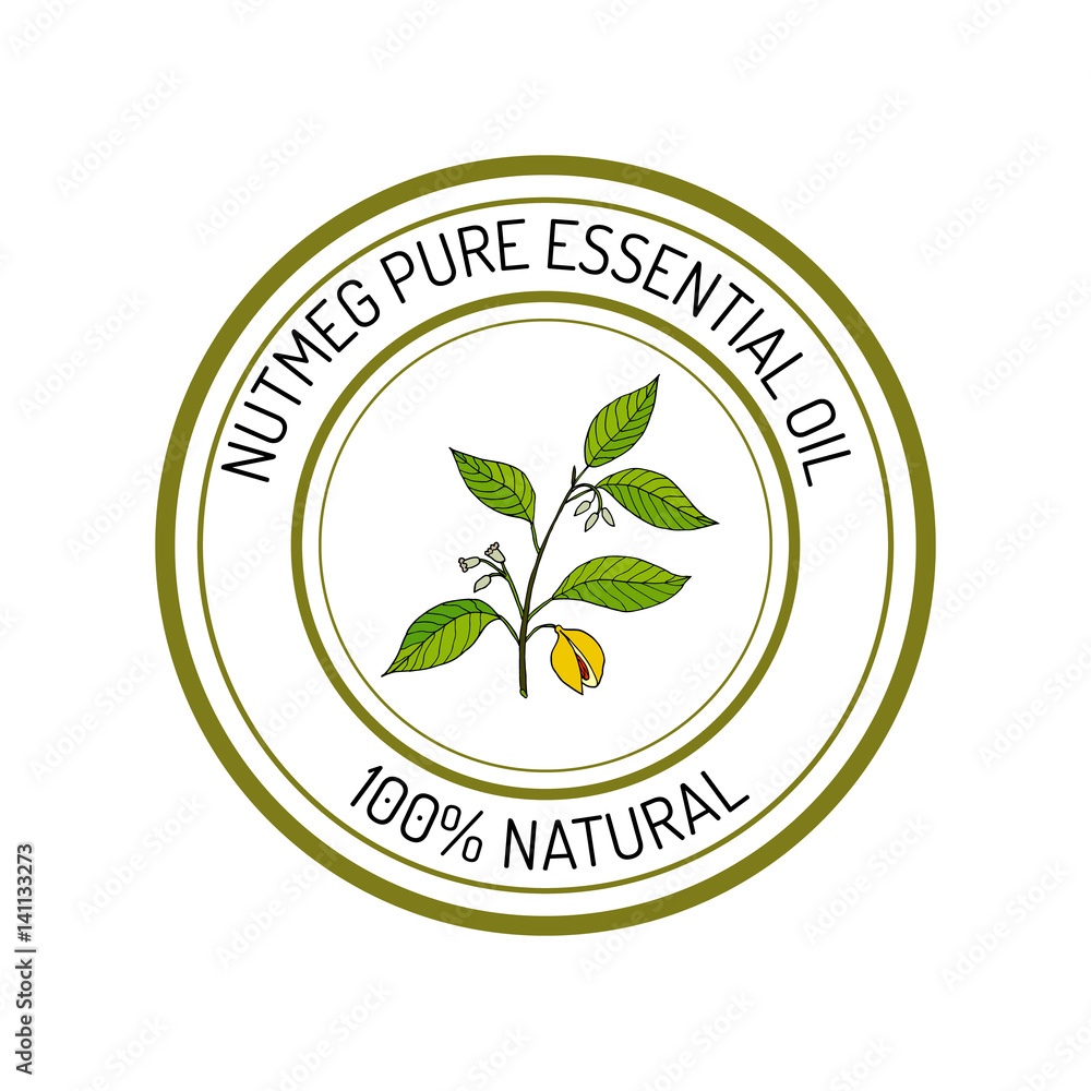 Essential oil label